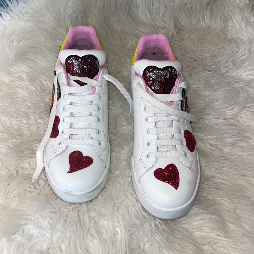 Dolce Gabbana Queen of Heart sneakers. - Picture 2 of 7